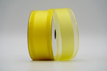 Flavus Tenuis Medium Herringbone Design Ribbon_K1754-A12